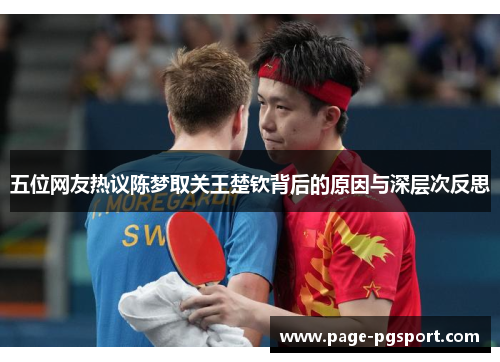 五位网友热议陈梦取关王楚钦背后的原因与深层次反思